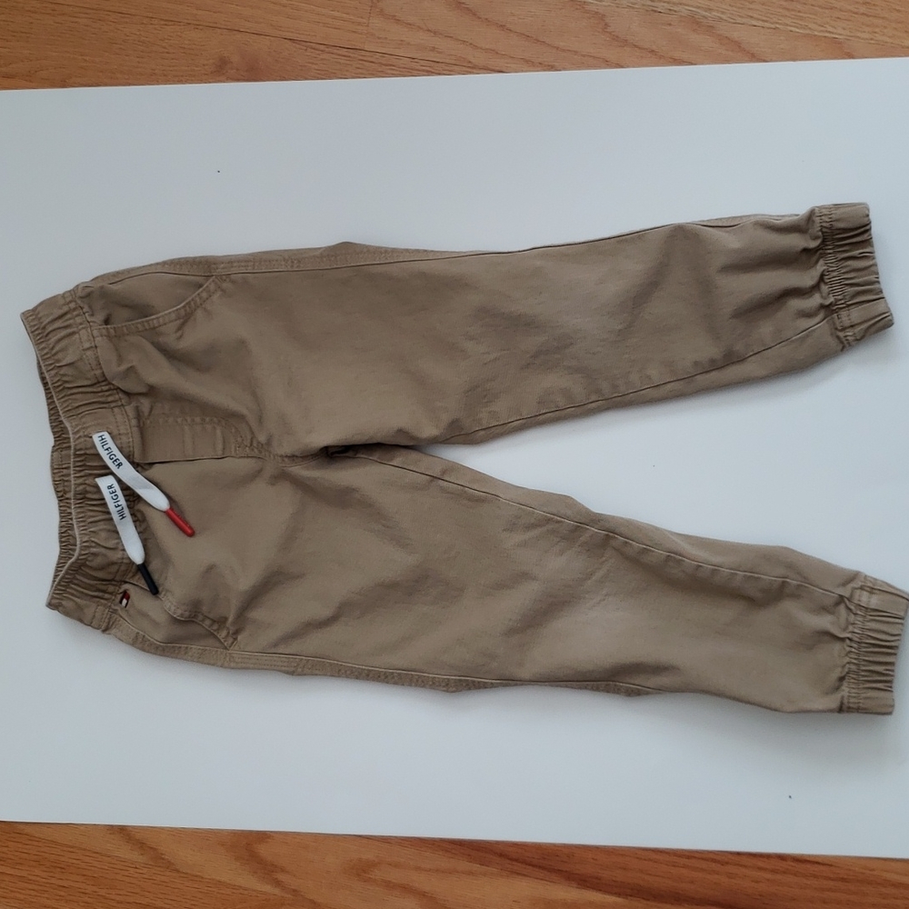 Tommy Hilfiger khaki joggers size 5, elastic waist